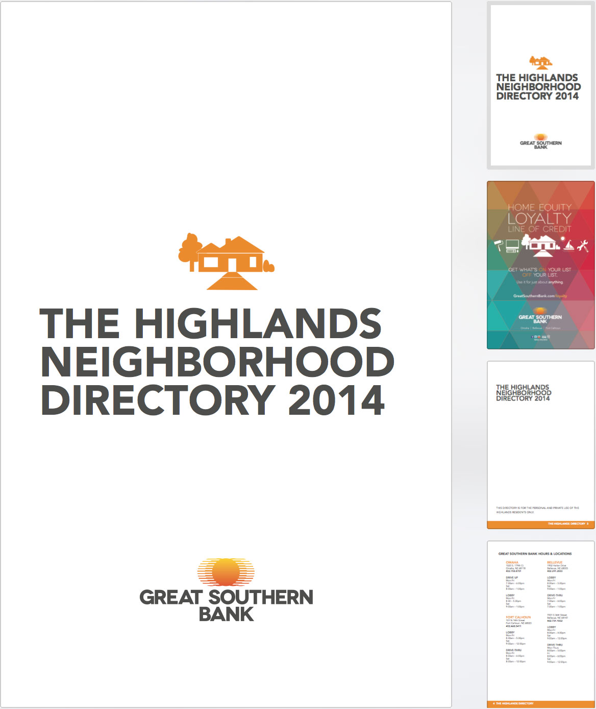 Page layout: Great Southern Directory